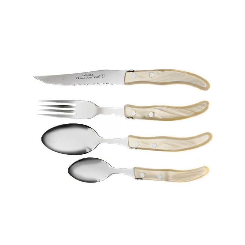 Coffret 6 couteaux/fourchettes ou ménagère Laguiole 24 pièces dès 14,90€  (jusqu’à 50% de réduction)