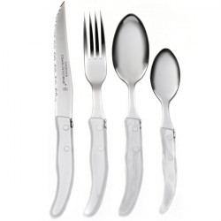 Cutlery Set Lou Laguiole Comptoir Beige Metal 24 Pieces