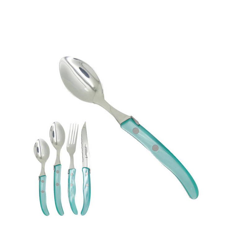 Petite cuillère contemporaine Laguiole - Turquoise