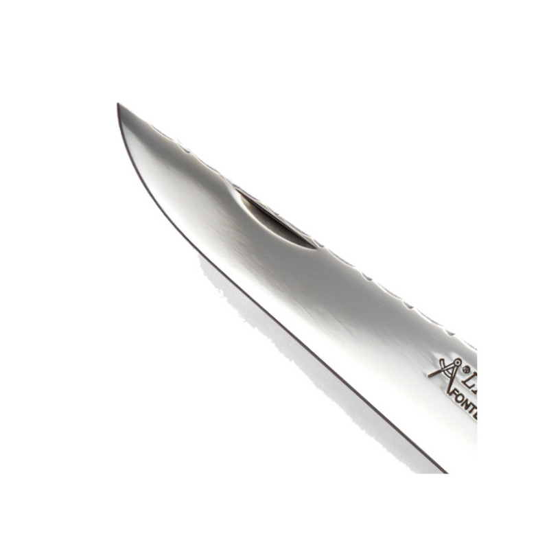 Silver Hand-Forged Oak Burl French Chef's Knife by Bodman Blades