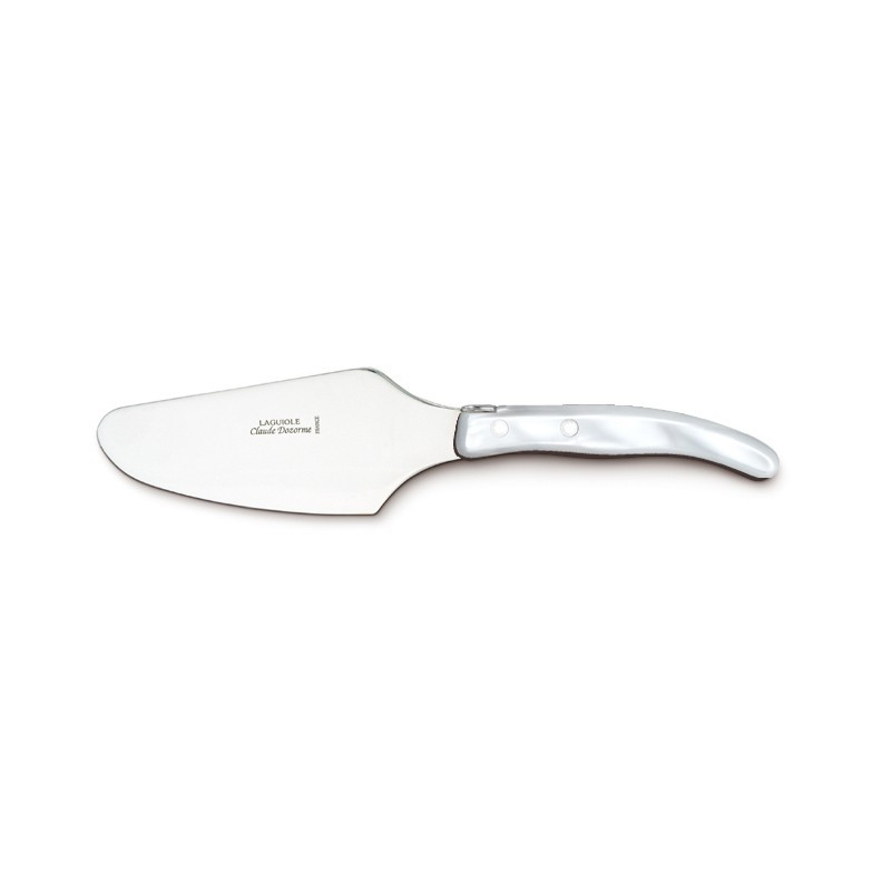 Laguiole contemporary pie server - Pearl White color