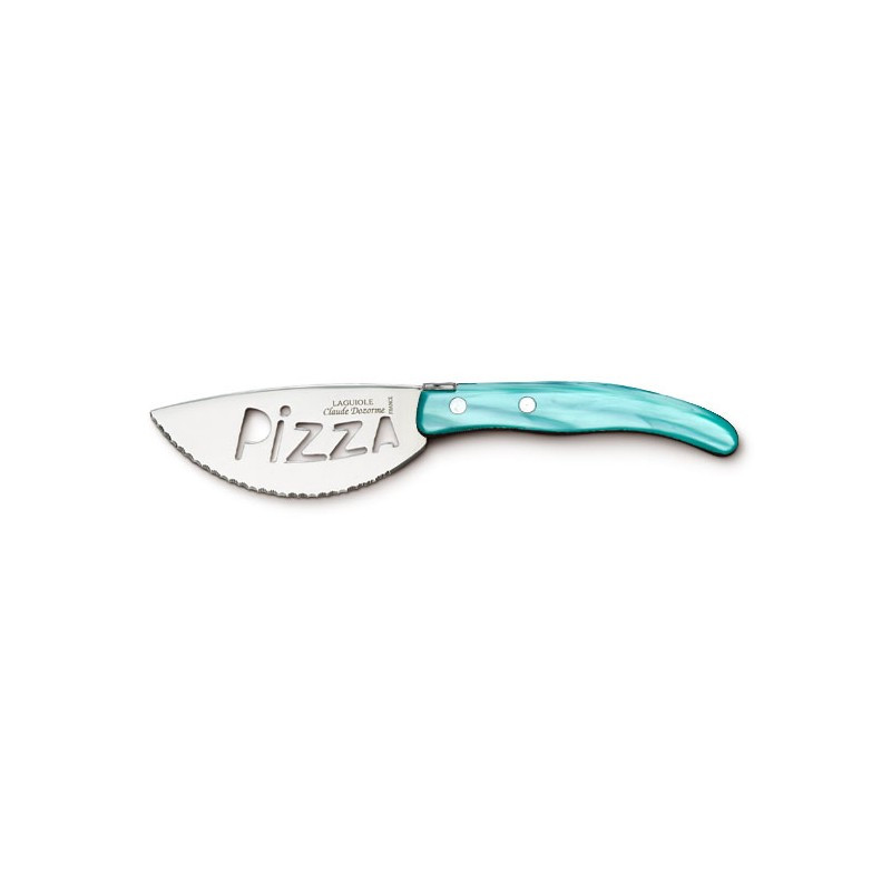 Couteau à Pizza - Design Contemporain - Couleur Turquoise