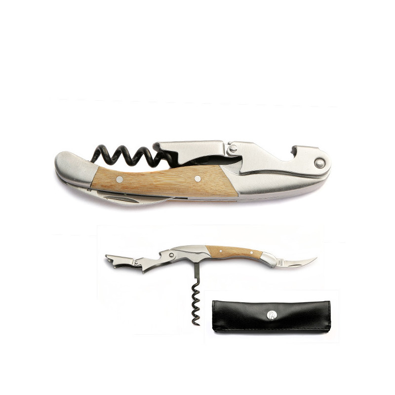 Double lever n°2 corkscrew with case - Laguiole