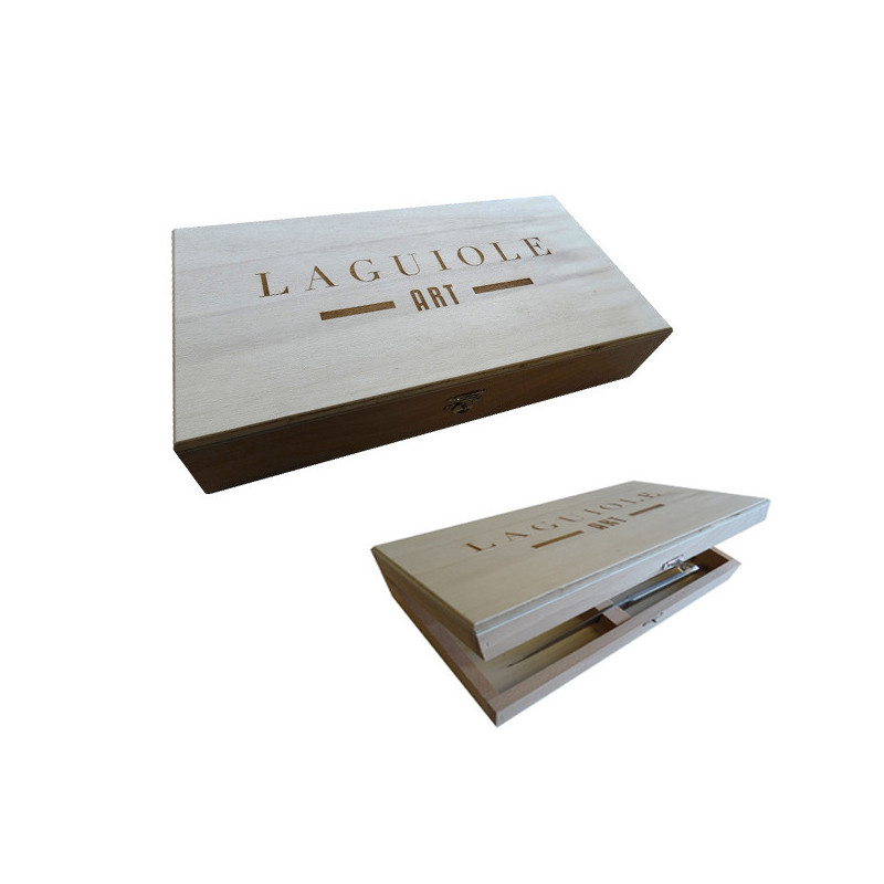 Coffret de rangement en bois - 6 couteaux ou fourchettes - Laguiole Art