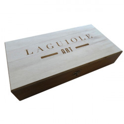 Coffret de rangement en bois - 6 couteaux ou fourchettes - Laguiole Art